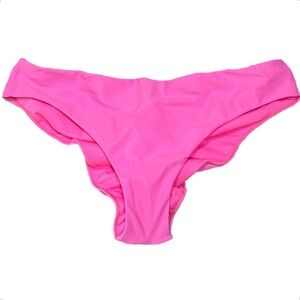 Raisins Pink Bikini Bottom with Back Ruching NWT Size M